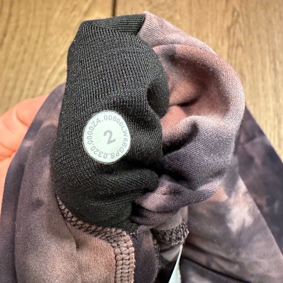 Lululemon Align Crop 23" * Diamond Dye Graphite Grey Pink Pastel Size 2 - Picture 5 of 5